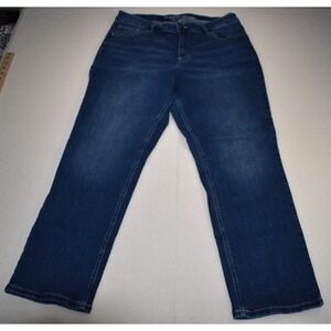 Maurices M Jeans High Rise Curvy 18W Short Blue Stretch Denim Jeans Women's